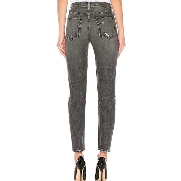 NEW GRLFRND Karolina High Rise Distressed Skinny Jeans in Flint Size 25 - Picture 2 of 6